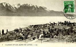 Clarens - et les Alpes + 1913