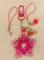 CHARM Taschen Schlüsselanhänger-Set MOBILE Handy Natel Perle