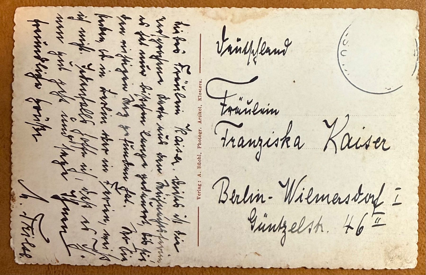 Cartoline postali: AK: Klosters - Belle vue ancienne – Usato da Lutry venduto da Ediego 1