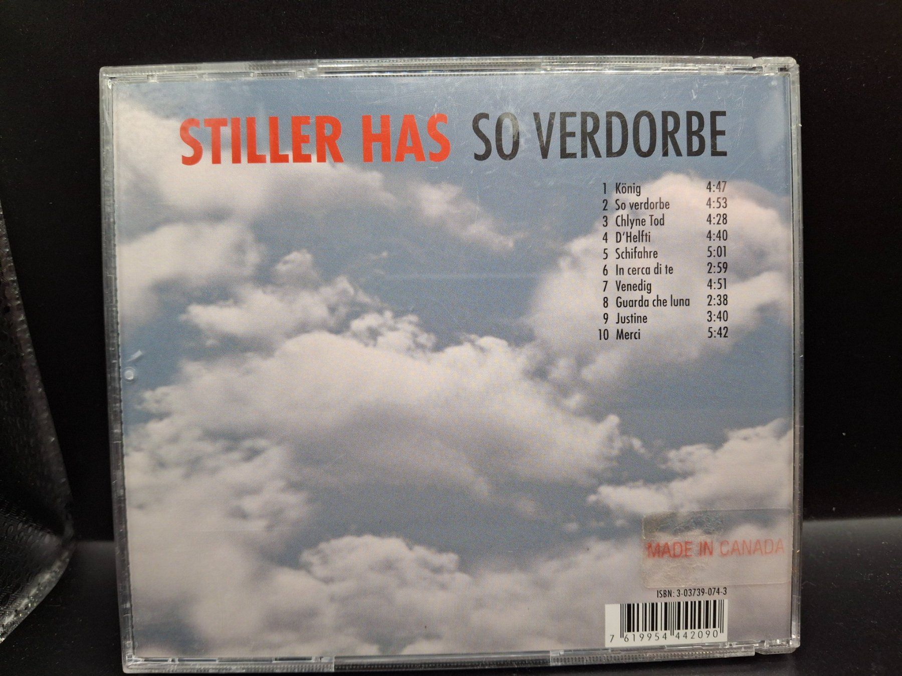 CD: Stiller Has – So Verdorbe – Usato da St.Gallen venduto da jalamusic 1