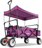 FUXTEC faltbarer Bollerwagen Purpur