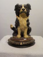 Hunde-Figur aus Gusseisen, Border Collie selten