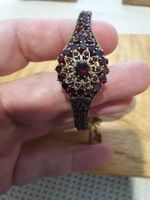 Grossartige Kostbarkeit um 1880/90 Böhmischer-Granat-Armreif