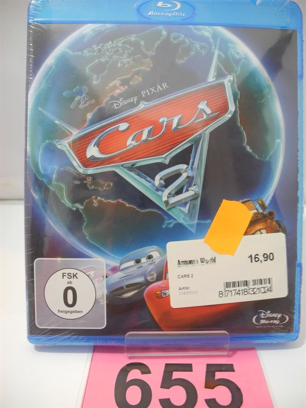 Alle DVDs: Disney Pixar DVD Cars 2, Nr. 655 – Neu und originalverpackt aus Kottwil von Crazyrolf