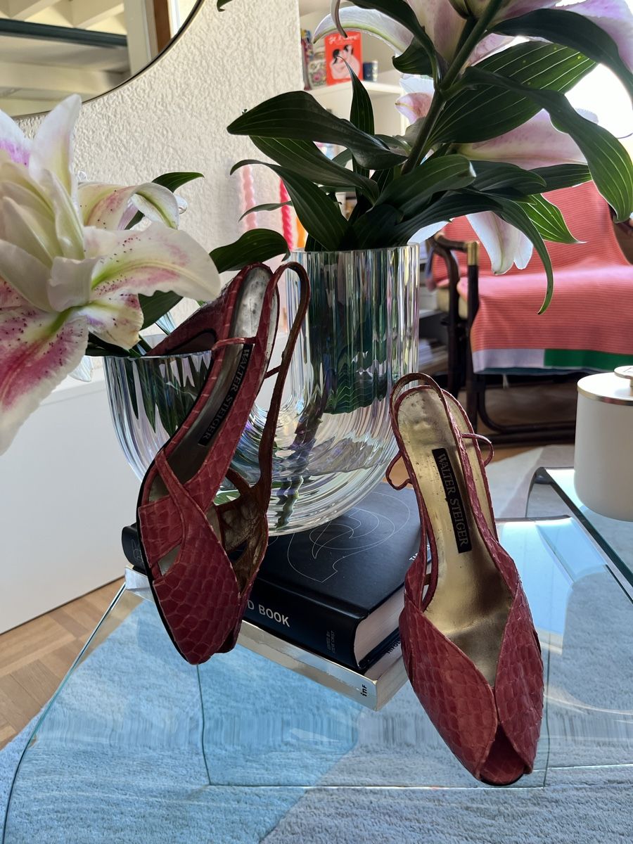 Scarpe da donna: Walter Steiger vintage cuir shoes – Usato da Evilard venduto da Mamarsi