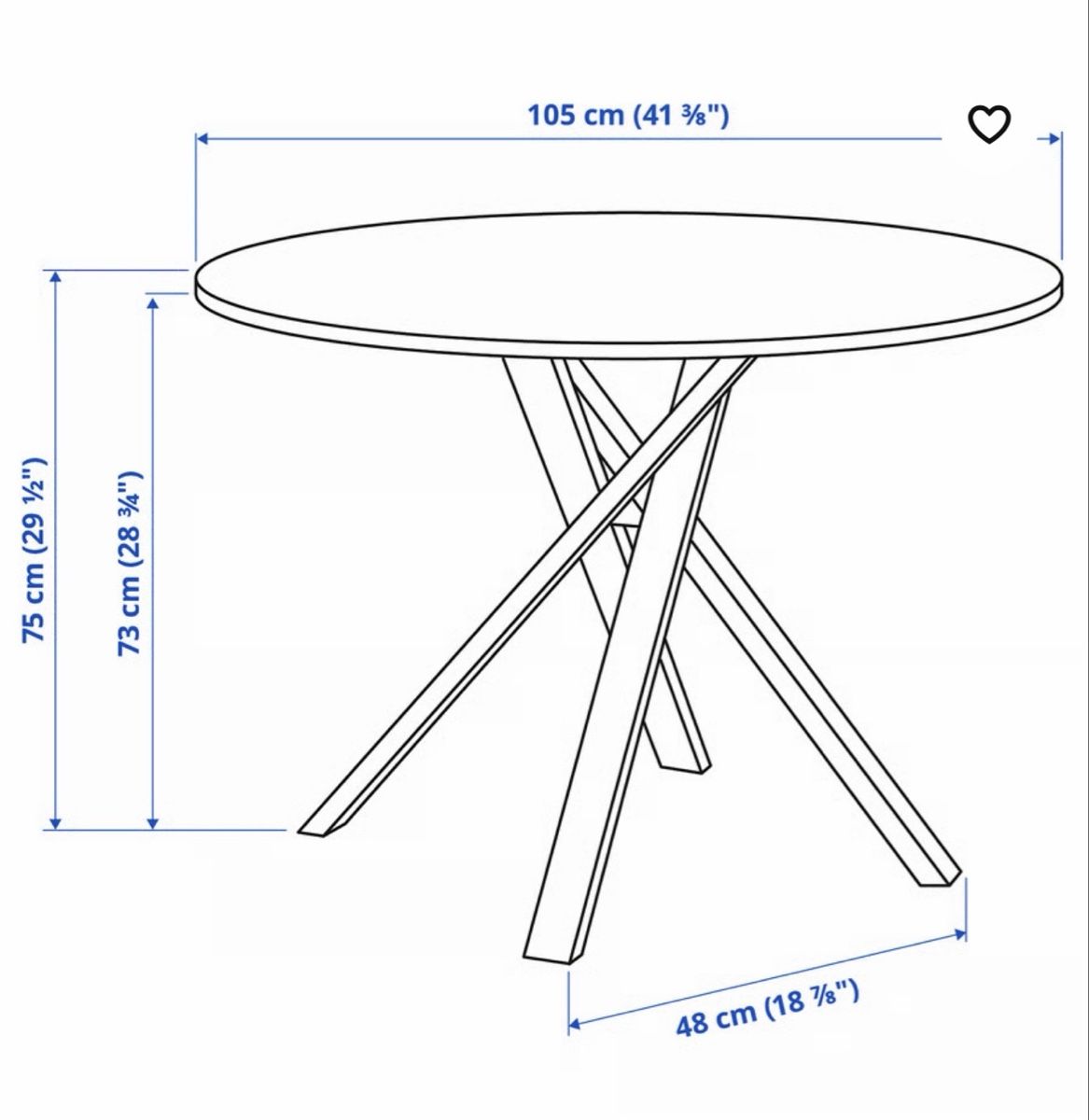 Ikea Tables: MARIEDAMM Tisch - IKEA – D'occasion à Ittigen par bsf_tne3 2