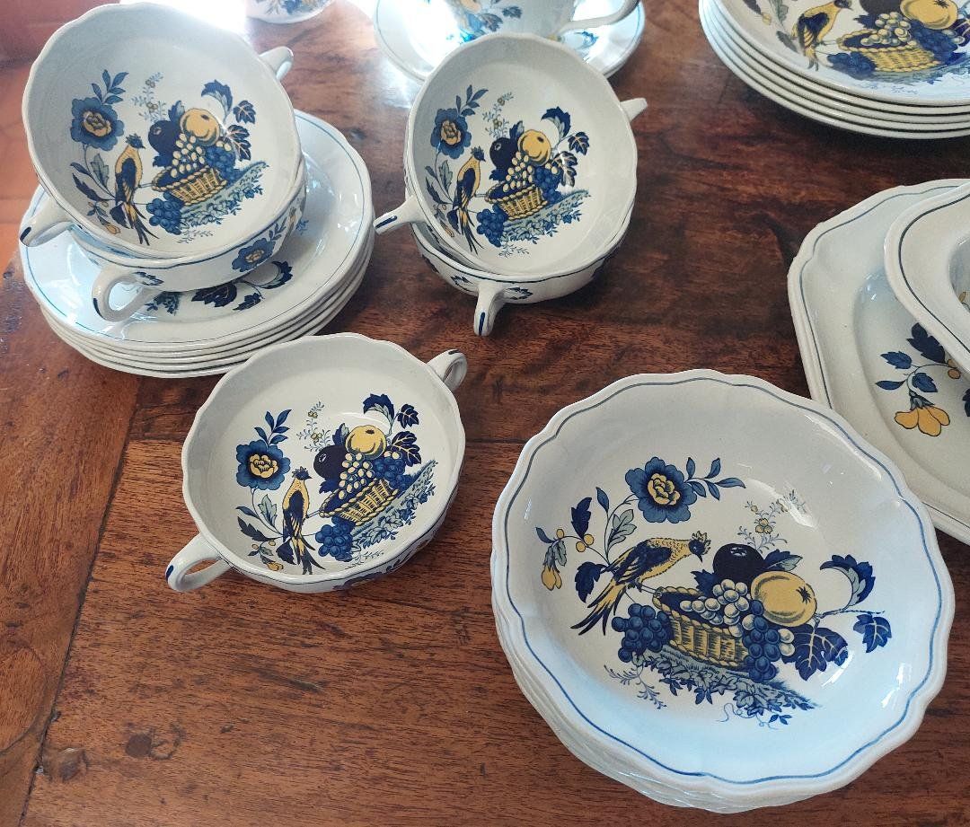 Spode Set di piatti: service anglais SPODE modèle BLUE BIRD – Usato da Cressier NE venduto da JPF_boots 7