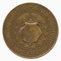 Schützenmedaille ZH 1888 Zürcher Kantonal-Schützenfest