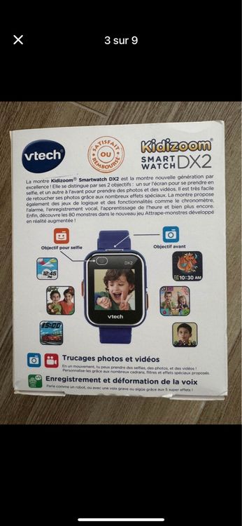 Vtech Smartwatch: Montre connectée enfant Vtech Kidizoom DX2 bleue – D'occasion à Martigny par gigikro 4