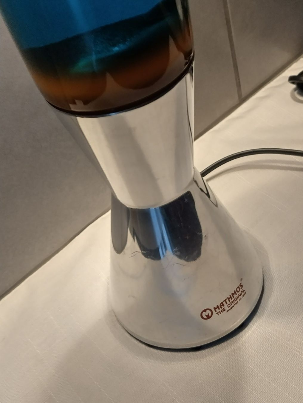 Mathmos Lampen: Mathmos Astrobaby Lavalampe Silber Blau/Orange Lava Lampe – Gebraucht aus Beringen von Arven86 4