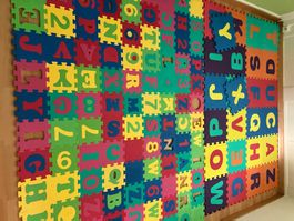 Bodenmatten Kinder Zahlen/Buchstaben