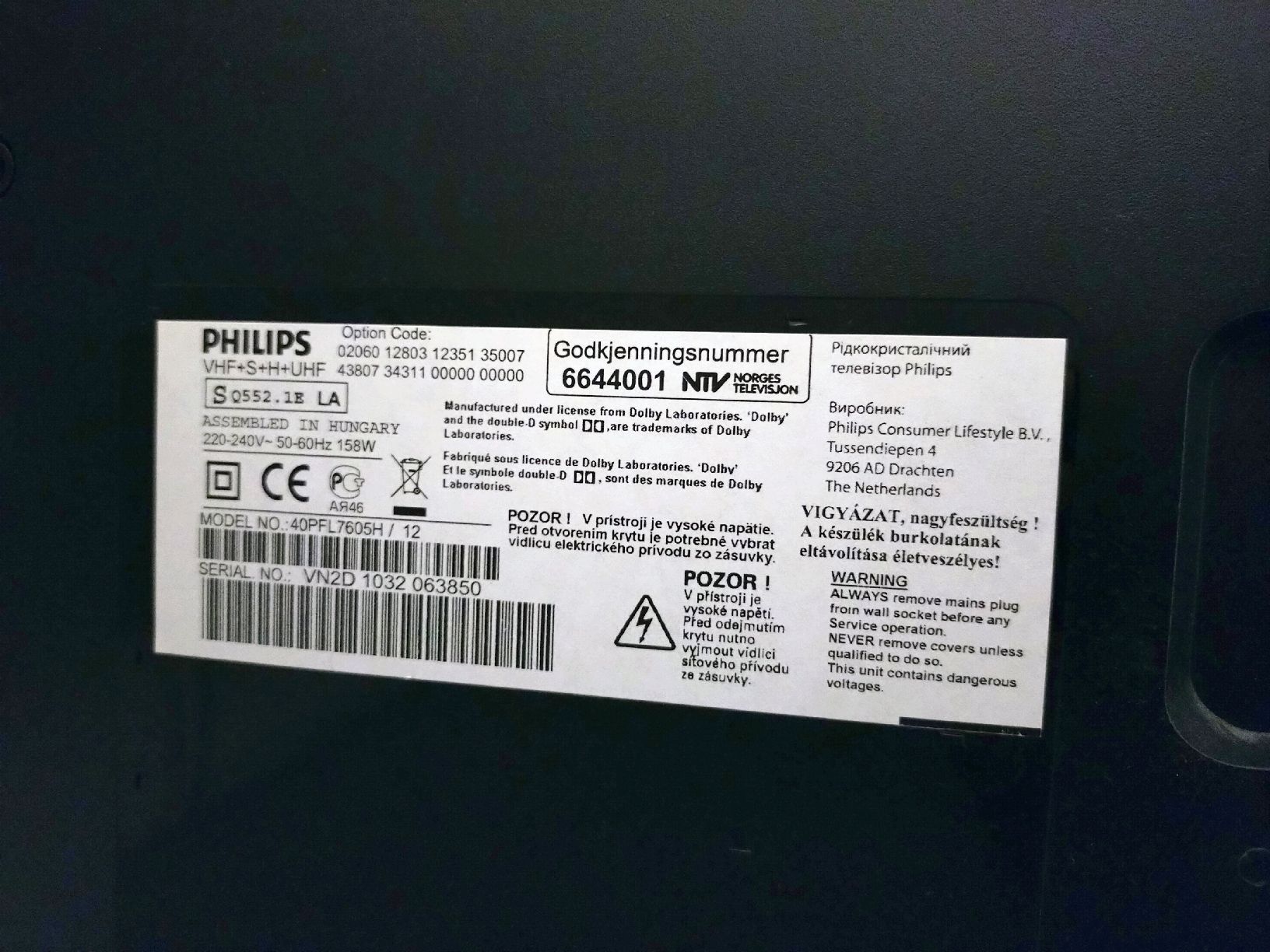 Philips Televisori: Philips LED TV 40PFL7605H/12 – Usato da Sempach venduto da Dachkatze 3