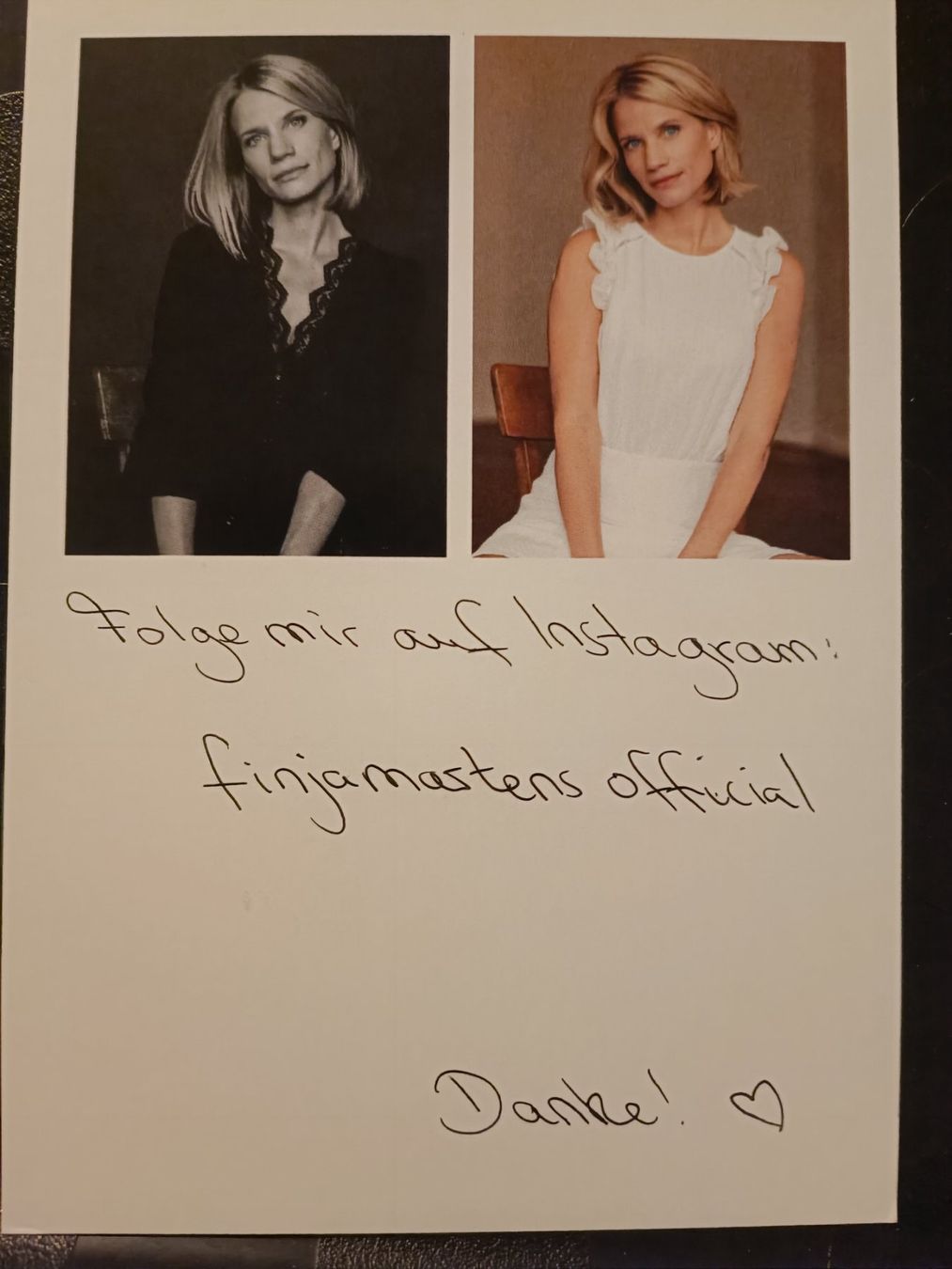 Autografi: Finja Martens - handsigniert – Usato da Menziken venduto da Artographs 1