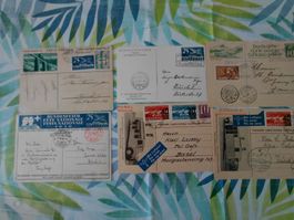 Schönes Set Luftpostkarten