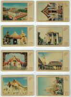 8 Telefonkarten Thailand Monumente
