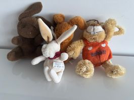 Hasenkuscheltiere-Set, Konvolut Vintage