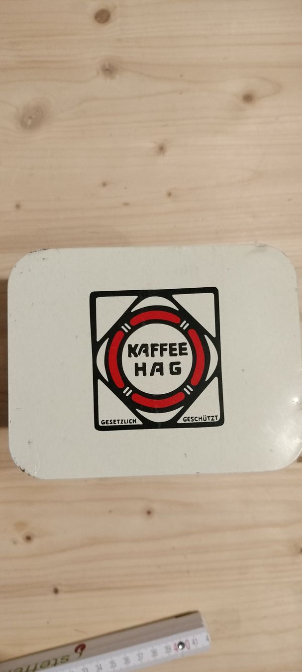Barattoli: Blech Büchse Kaffee Hag Alt – Usato da Gansingen venduto da Lisa-Jane 7