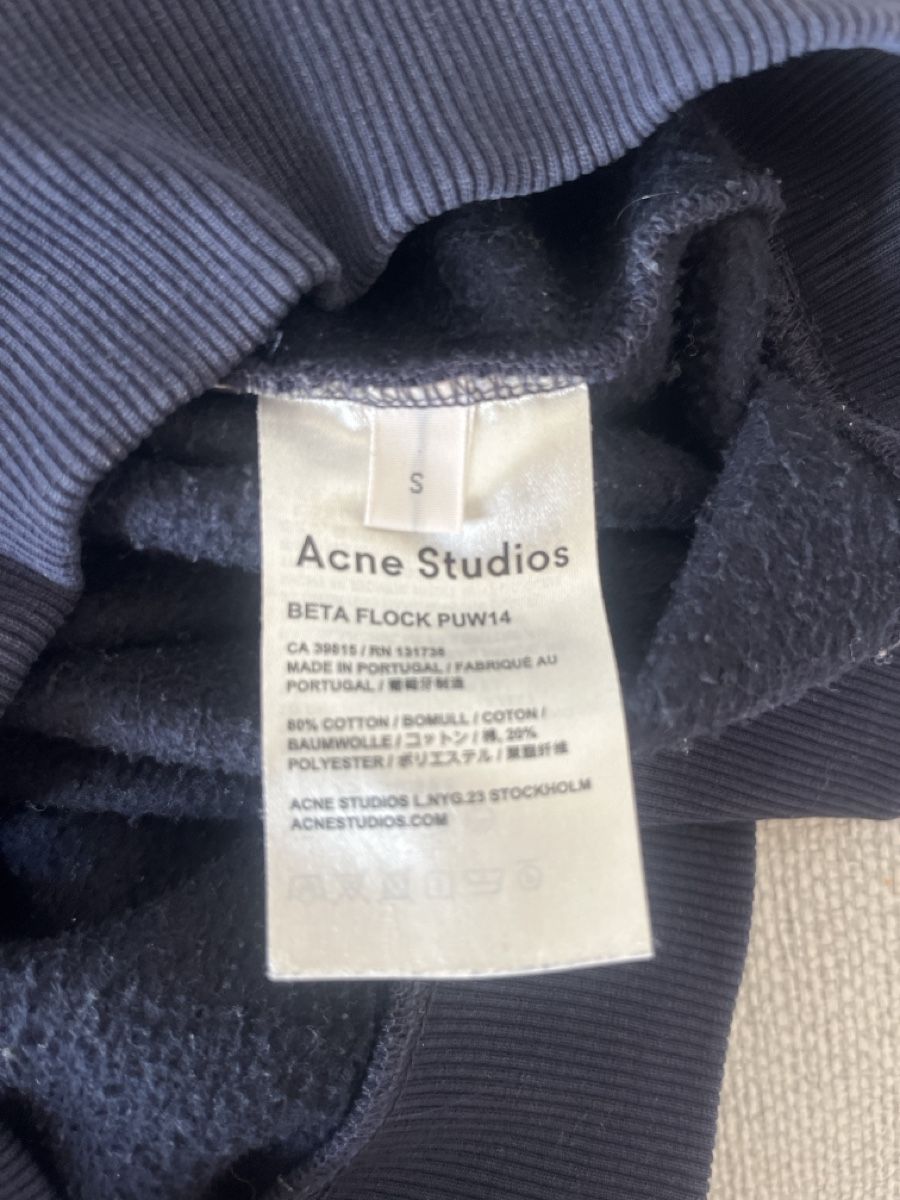 Acne Studios Pulls & Sweat-shirts: Acne Studios Pullover blau mit Logo Aufdruck  – D'occasion à Kilchberg ZH par asrael02 1