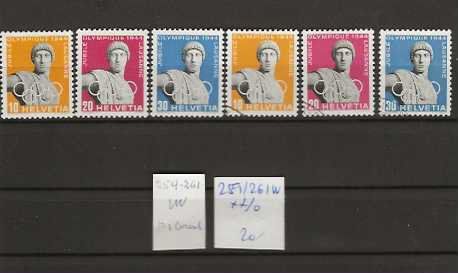 Tutti i francobolli: timbre 259-261 W ** et = – Usato da Sorvilier venduto da carose01