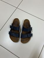 Birkenstock Arizona Sandalen Grösse 40 dunkelblau getragen