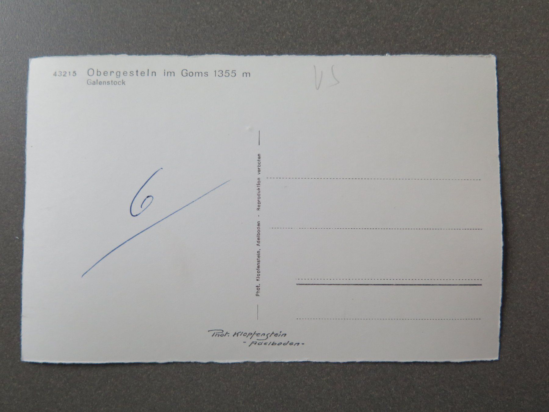 Cartoline postali: OBERGESTELN IM GOMS – Usato da Wittenbach venduto da lipasal 1