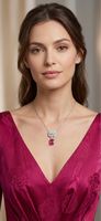 Collier Rose Élégance