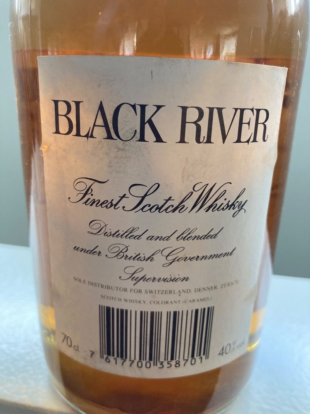 Spirituosen: Whisky Black River 5 years von ca 1985 – Neu (gemäss Beschreibung) aus Roggwil BE von Maui2000 2