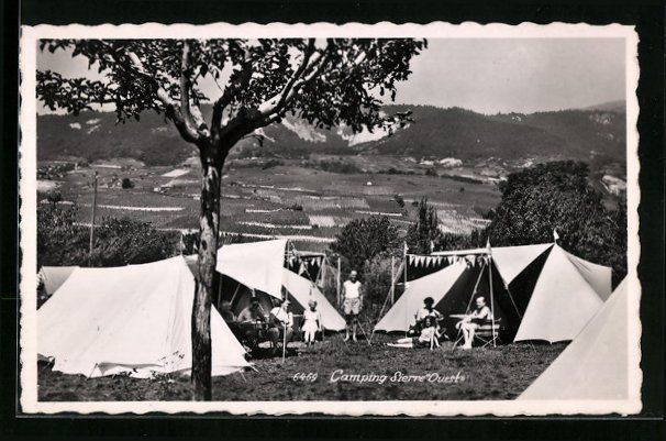 Ansichtskarten: AK Sierre, Camping Sierre Ouest – Gebraucht aus Berlin von bartko-reher
