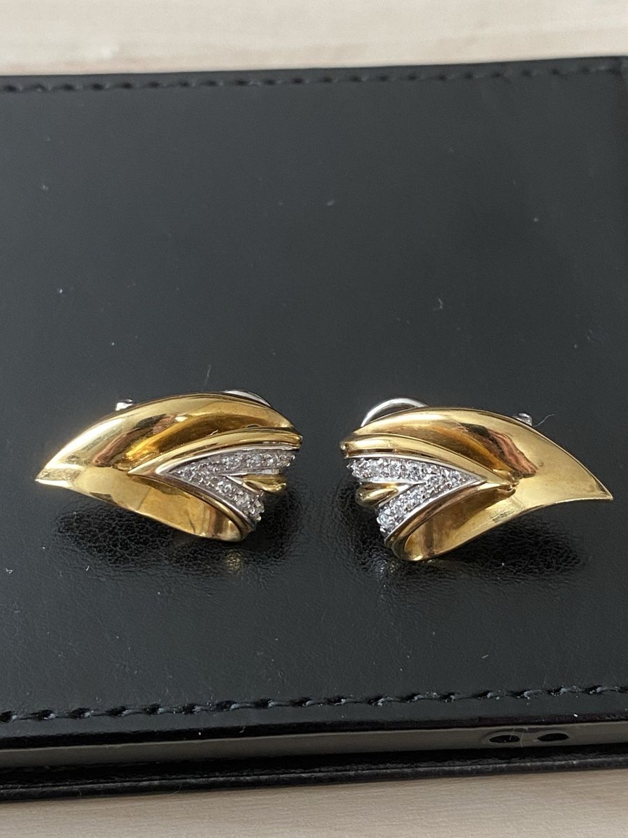 Boucles d'oreille: Ohrringe 18 Kt mit Diamanten  – D'occasion à Ebikon par Lella10