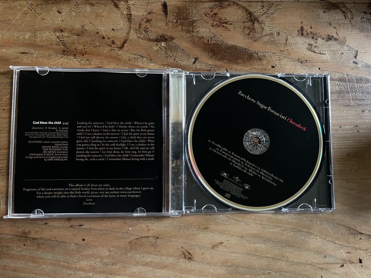 CD: Zucchero - Chocabeck CD – Usato da Brugg AG venduto da corkycanada 2