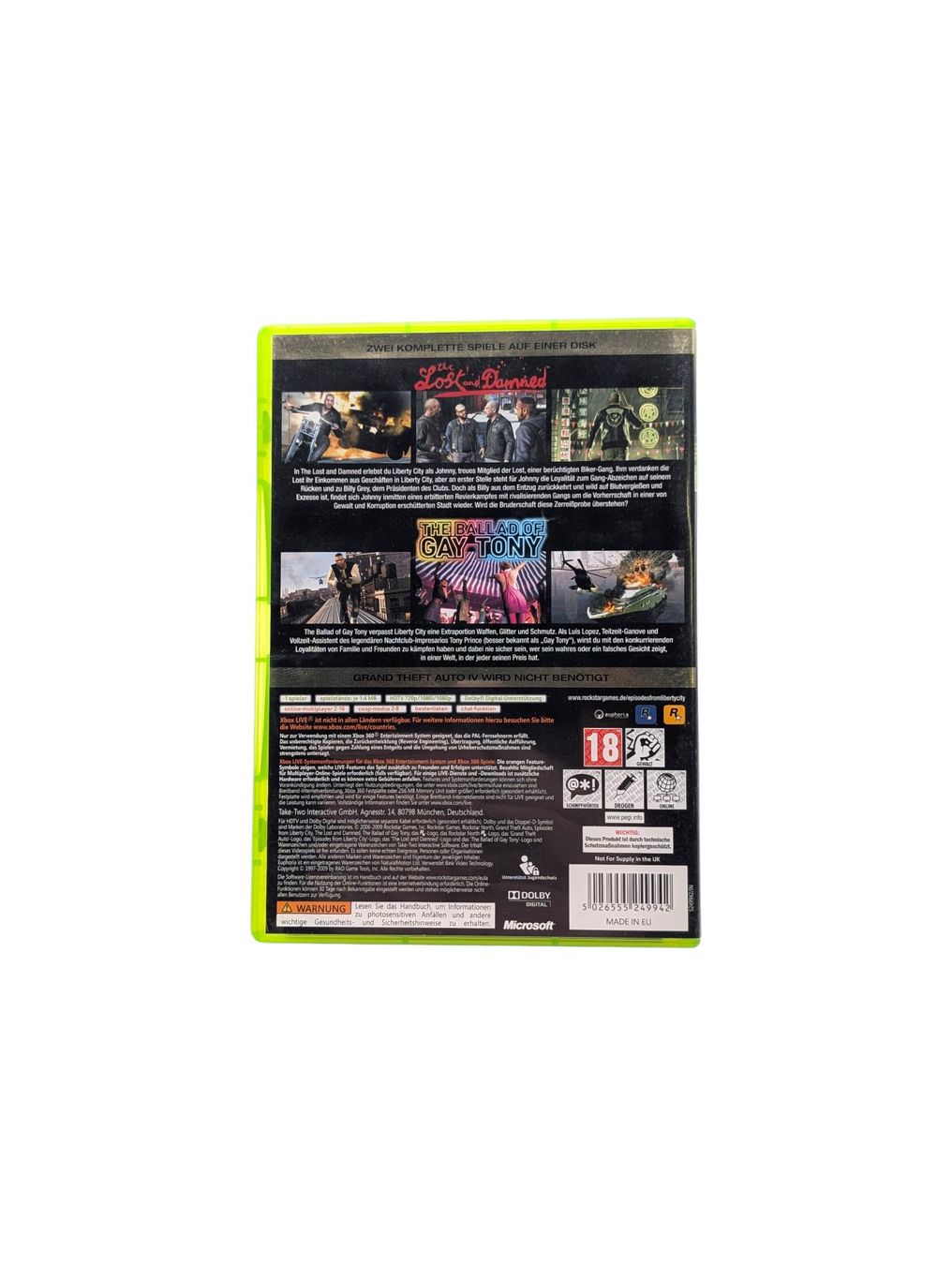 Microsoft Giochi: GTA: Episodes from Liberty City Xbox 360 – Usato da Domat/Ems venduto da IsseldorsShop 1