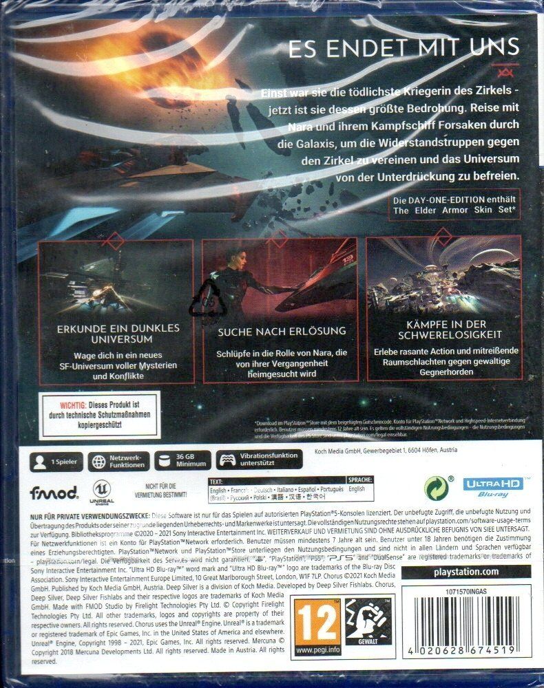 Giochi: Chorus Weltraum Action PS5 – Nuovo e nell'imballaggio originale da Schaffhausen venduto da Gemma_1966 1