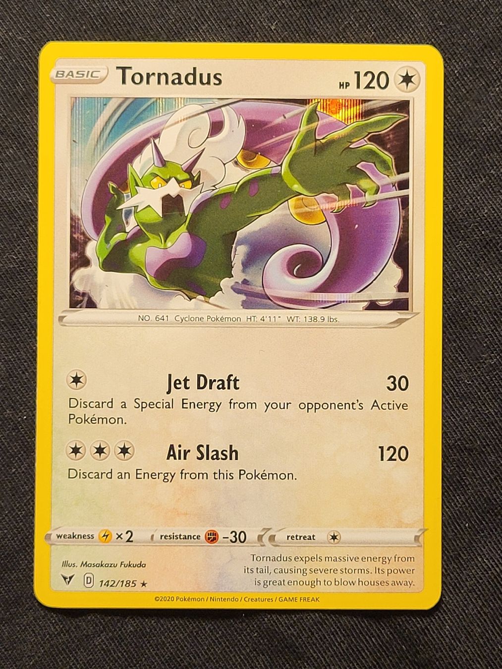 Pokémon Sammelbilder & Trading cards: 🇬🇧 Tornadus 142/185 – Gebraucht aus Grindelwald von lego9