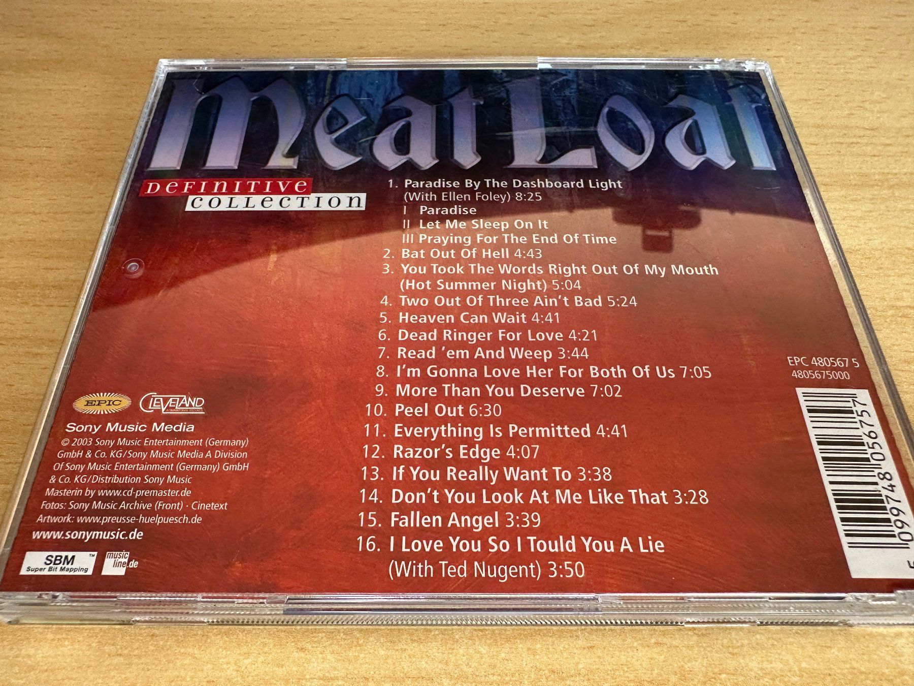 CD: Meat Loaf – Definitive Collection – Usato da Rikon im Tösstal venduto da Alpenmutz 1