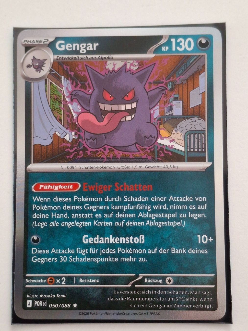 Pokémon Carte collezionabili: Perfect Order / Gengar 050 / 088 DE – Nuovo (secondo la descrizione) da Zug venduto da Vorphalak