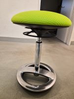 Drehhocker höhenverstellbar grün chrom neuwertig