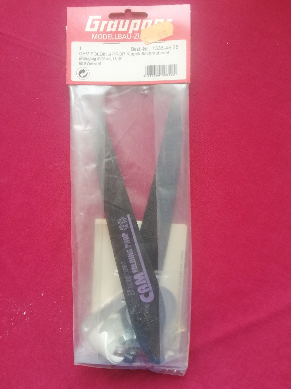 Graupner Modellismo RC: Graupner CAM FOLDING PROP Klapp-Propeller-Set 18x10 – Nuovo e nell'imballaggio originale da Flüh venduto da AMS-Modellbau