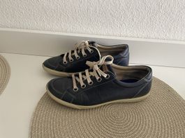 Chaussures ECCO bleues en cuir, taille 38, 
