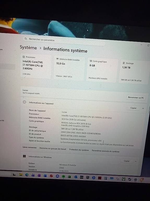 MSI PC: Ordi portable - MSI GL75 Leopard 10SFR – Usato da Villeneuve VD venduto da dub_m8nj 4