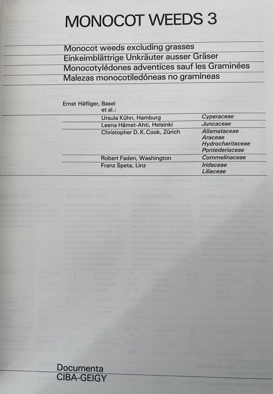 Libri: Buch: Monocot Weeds 3 – Nuovo e nell'imballaggio originale da Hochwald venduto da robwol 2