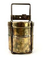 Antiker indischer Tiffin aus Messing | Lunchbox ca. 1920/40