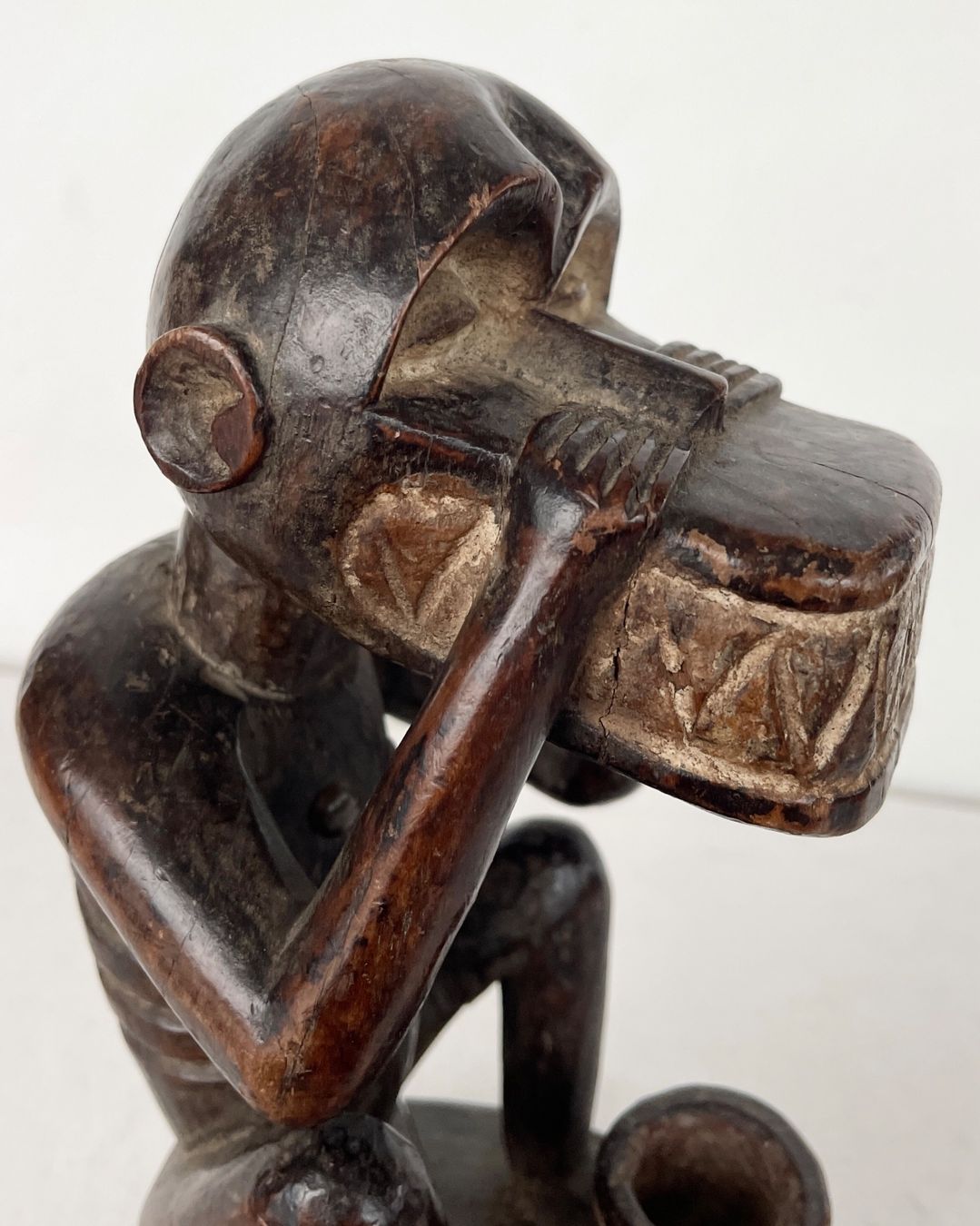 Figuren: ausdrucksstarker alter Baule Affe Elfenbeinküste Höhe 26 cm – Gebraucht aus Rüthi (Rheintal) von Kunsthaus777 3