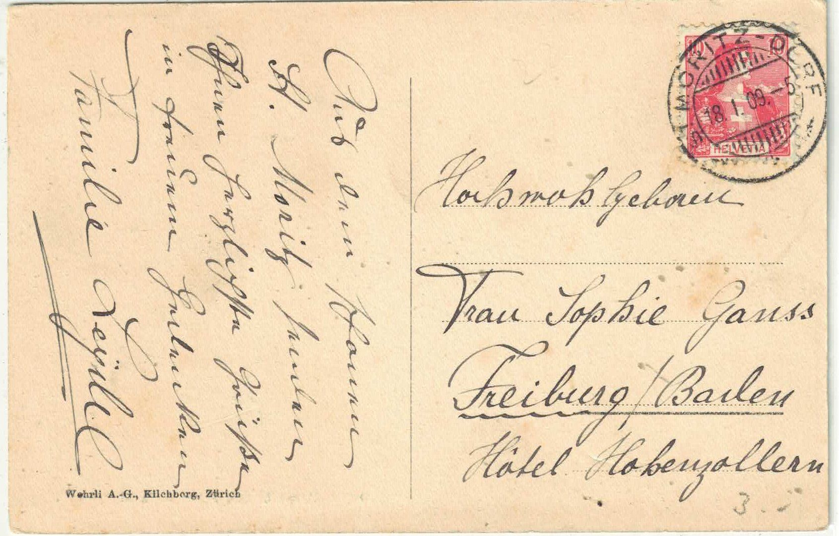 Cartoline postali: Campfer mit Pizzo Margna im Winter – Usato da Ettingen venduto da Kartenplanet 1