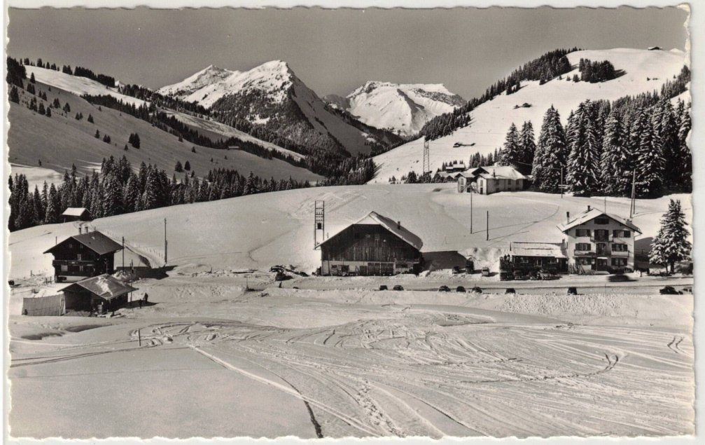 Cartoline postali: Col des Mosses -  Restaurant + Skilift Lécherette – Usato da Binningen venduto da Mountainrider