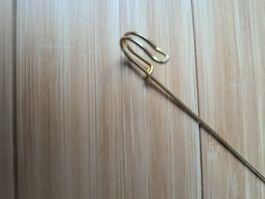 10 Broschennadeln Hutnadeln 10,5cm Metall