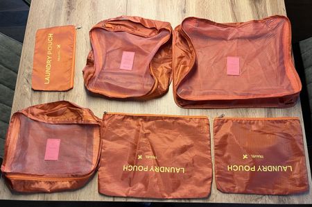 Koffer Organizer in orange 
