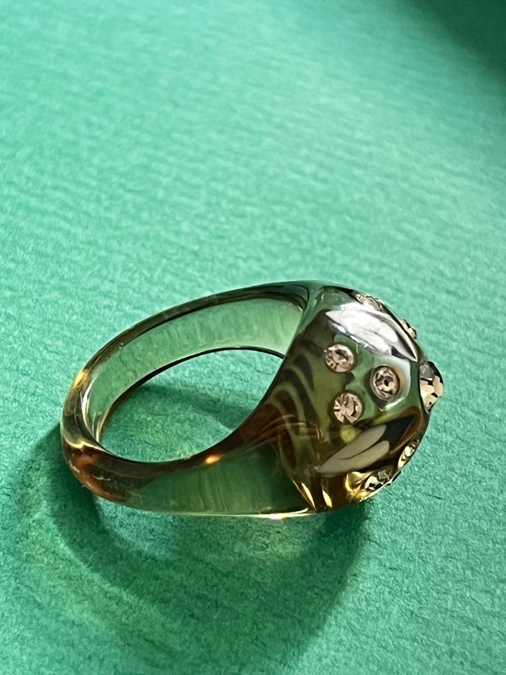 Anelli: Unique!!! Transparenter Acryl Ring (56) – Usato da Laufen venduto da Trendmarket 1