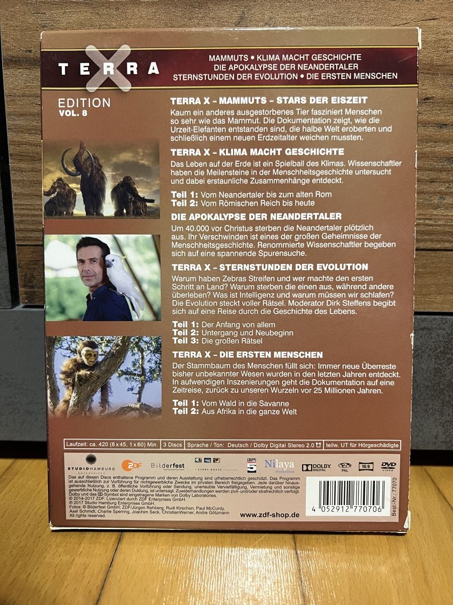 Tutti i DVDs: TERRA X Edition vol.8 – Usato da Aadorf venduto da Schwarzschlumpf1972 1