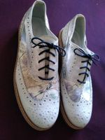 Leder Damen Schnürschuhe, neuwertig, Gr. 39  made in Italy