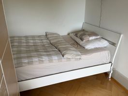 IKEA Bett 140 × 200 cm weiss (mit/ohne Matratze)